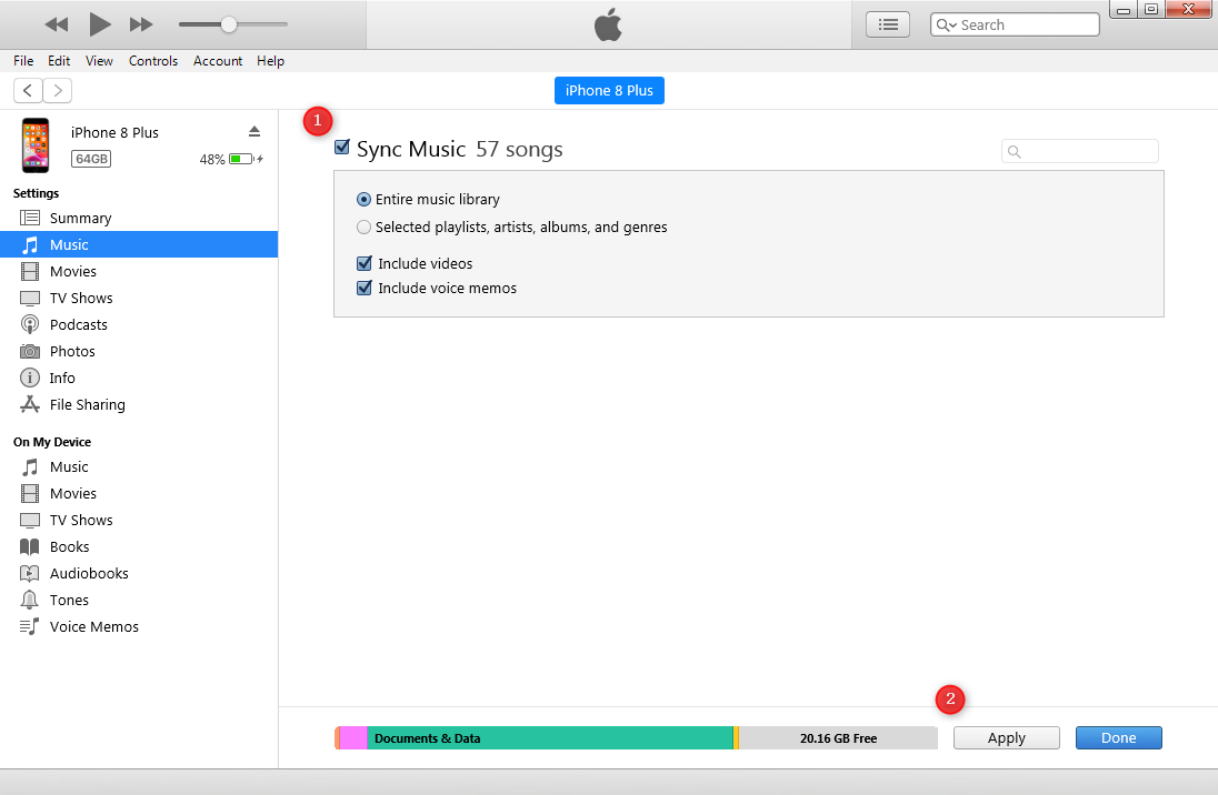 swinsian sync transfer music to iphone