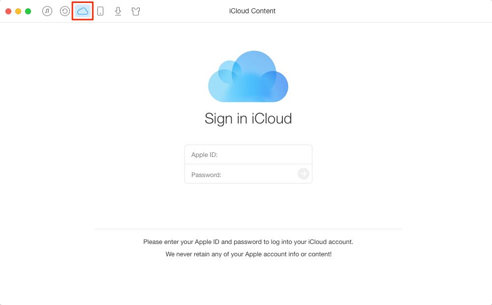 How to Transfer Notes from iCloud to iCloud – Step 1
