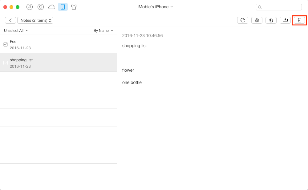 How to Transfer Notes from iPhone to iPad - Step 4