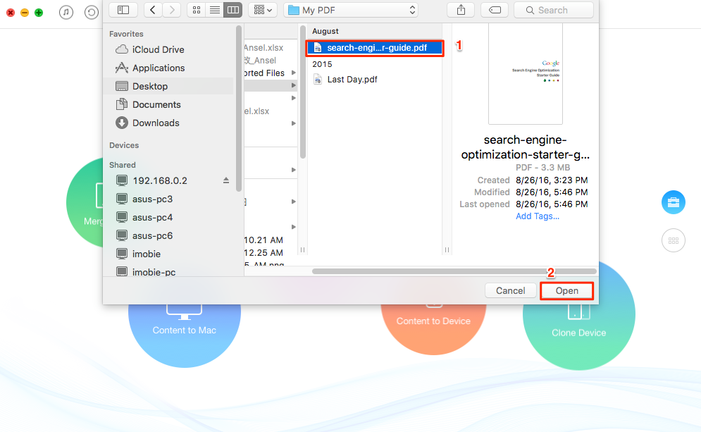 how to transfer data from pc to macbook pro