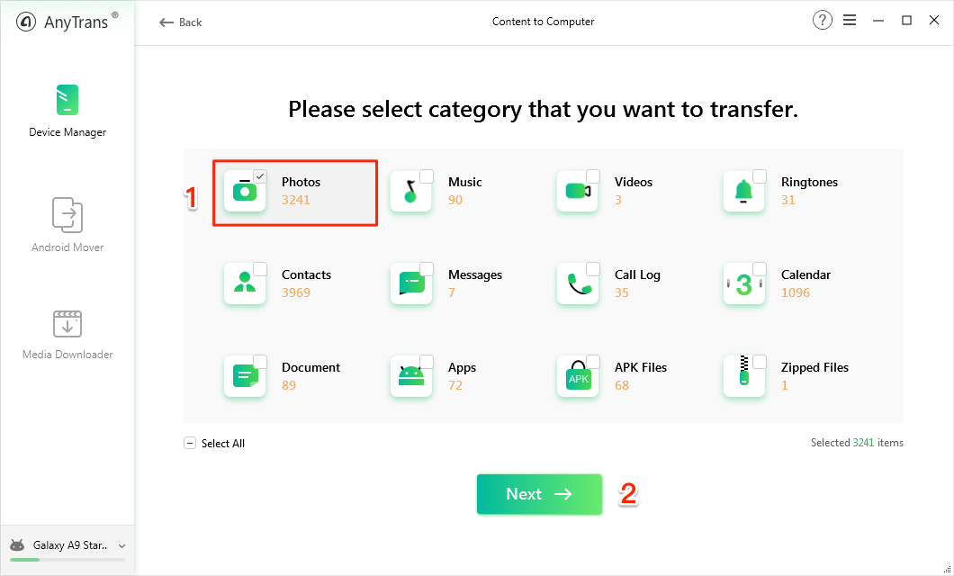 How to Transfer Photos from Android to PC – Step 2