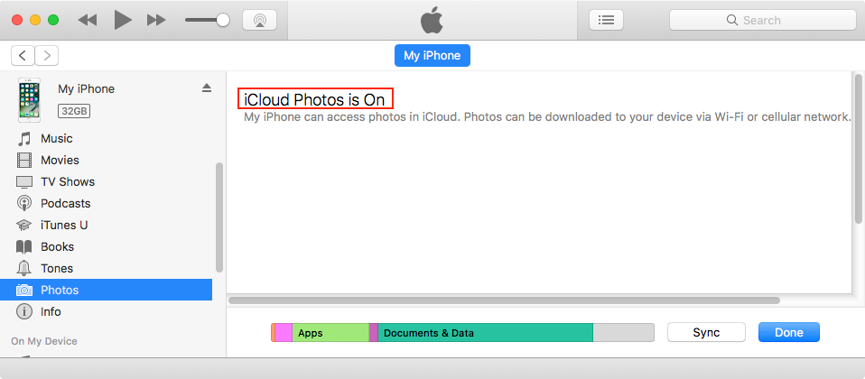 iTunes Can’t Sync If iCloud Photo Library Is On