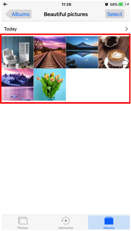 Check the Transferred Photos on Your iPhone