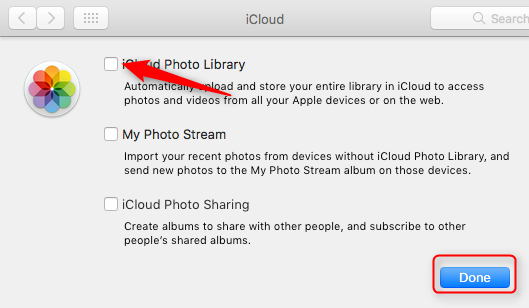 icloud photo library check