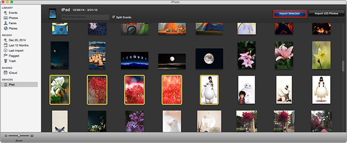 how to import photos from ipad to mac mini