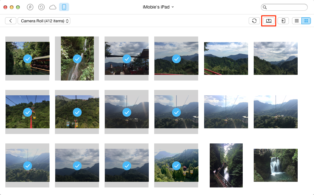 How to Transfer Photos from iPad Air/iPad mini to Mac – Step 3