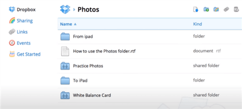 Transfer Photos from iPad to PC with Dropbox