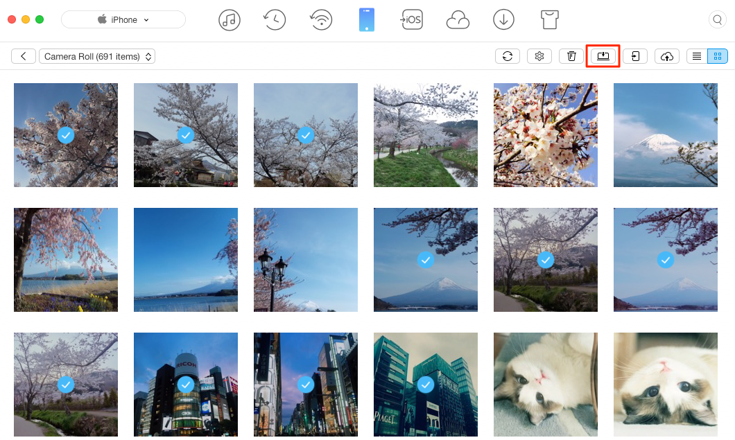 Move Photos from iPhone 5/5s/5c to Computer with AnyTrans – Step 3