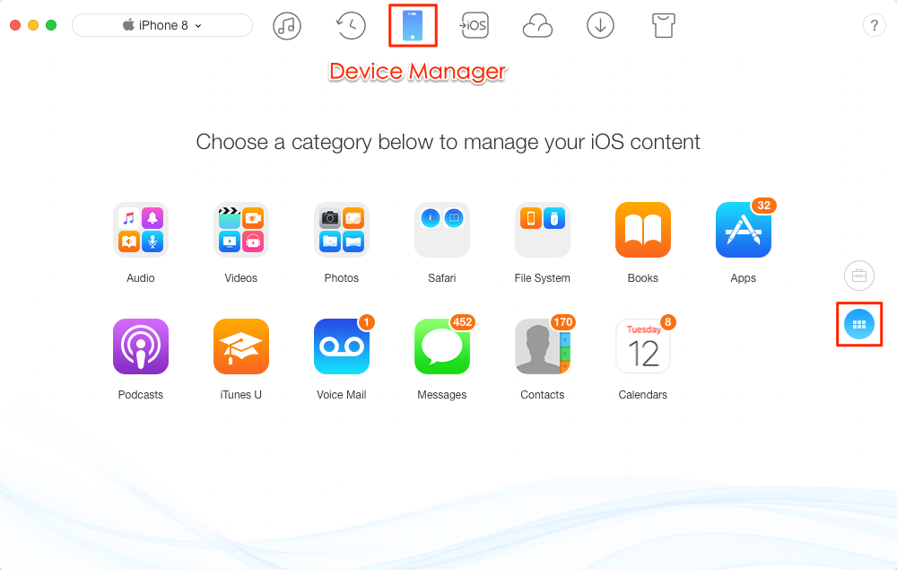 How to Transfer Photos from iPhone 8/8 Plus to Mac – Step 1