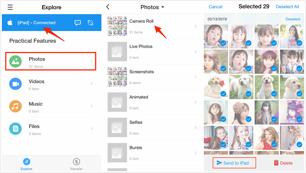 5 Ways to Transfer Photos from iPhone to iPad Wirelessly or with Cable