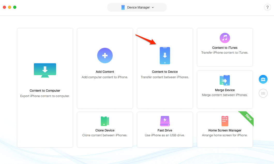 How to Transfer Photos from iPhone to iPad at Once – Step 1