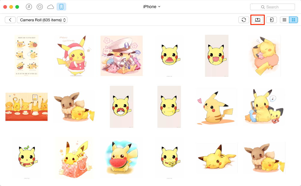 Transfer Photos from iPhone to Mac/PC – Step 3
