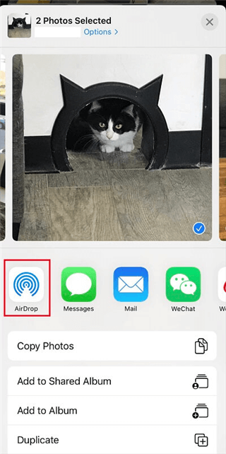 Airdrop Photos from iPhone to Mac