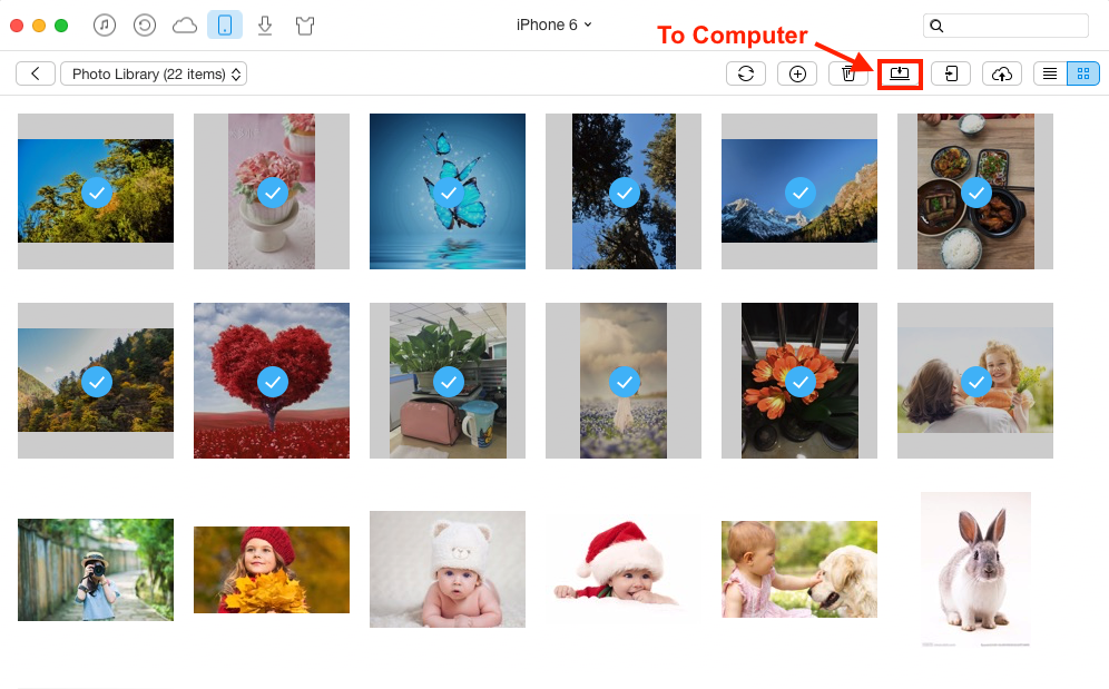 how to download photos from iphone to mac desktop