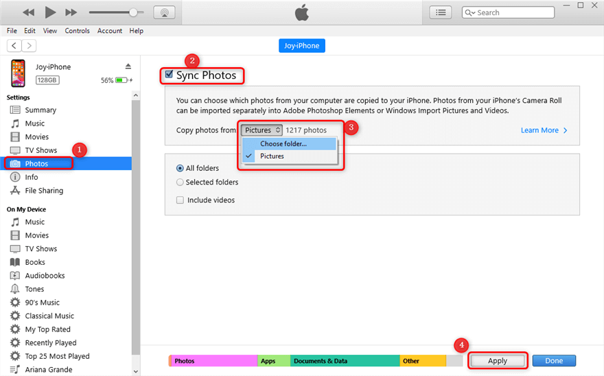 transfer files from iphone to pc without itunes