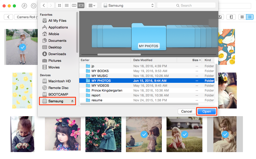 How to Transfer Photos from iPhone to Samsung Galaxy – Step 3