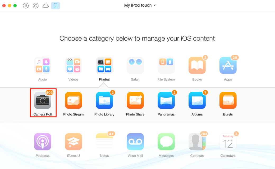 How to Transfer Photos from iPod to USB Flash Drive – Step 2