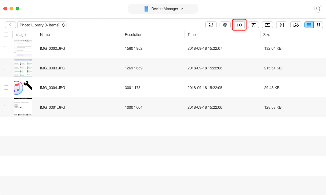 How to Transfer Photos from Mac to iPhone without iTunes via AnyTrans for iOS - Step 3
