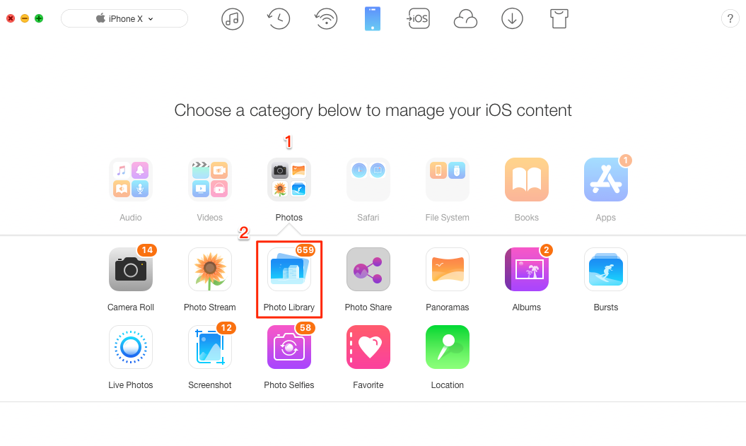 How to Transfer Photos from Mac to iPhone – Step 2