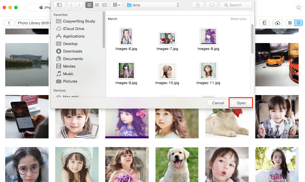 How to Transfer Photos from Mac to iPhone – Step 3