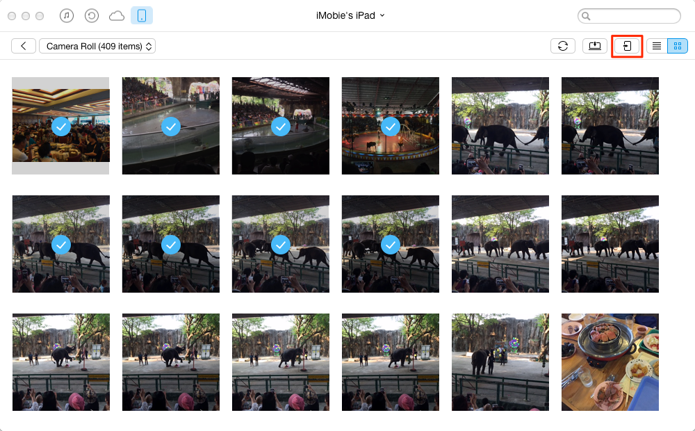 How to Transfer Photos from Old iPad to New iPad with AnyTrans – Step 4