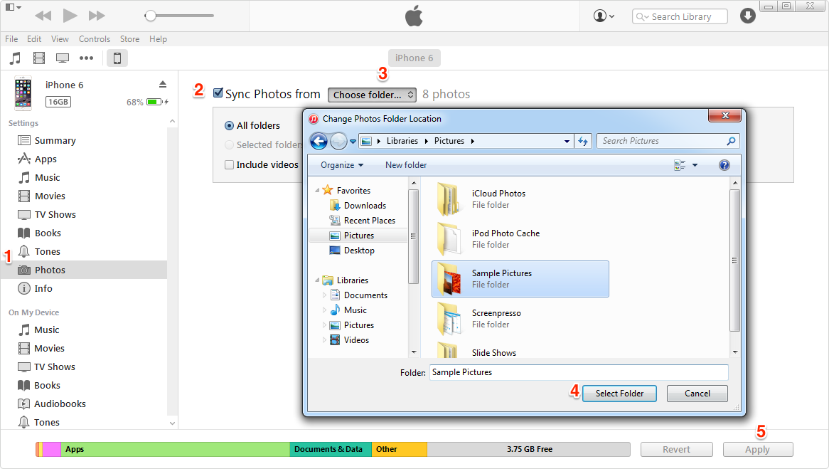 how to import photos from iphone to pc