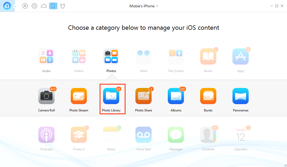 Move Photos from PC to iPhone 6/6s with AnyTrans