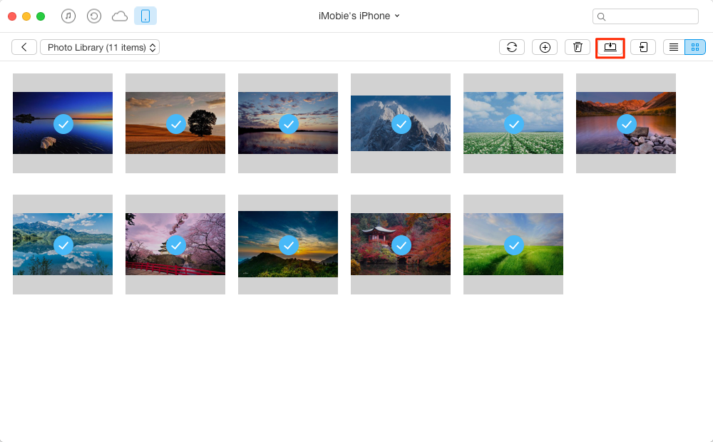 How to Transfer Photos from Photo Library to Computer – Step 3