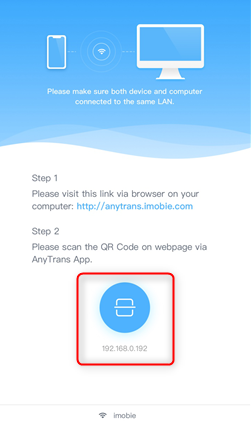 How to Transfer Photos from Windows 10 to iPhone Wirelessly - Step 2