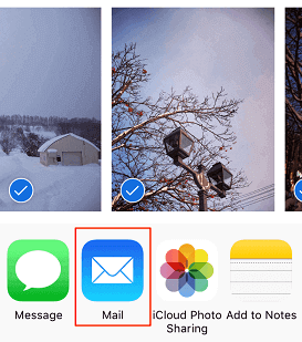 Transfer Photos with Email One by One