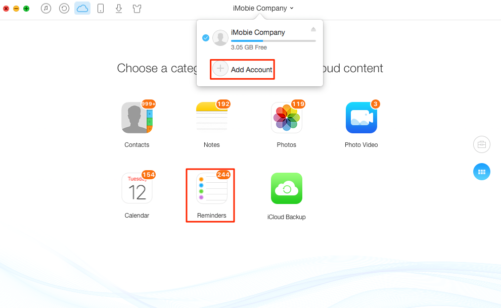 How to Transfer Reminders from One iCloud to Another – Step 2