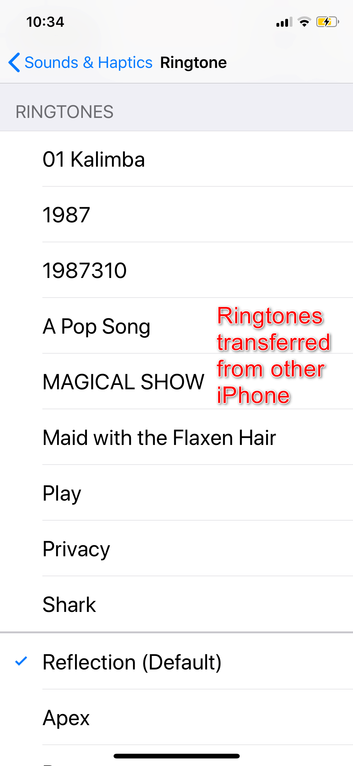 will apple ringtones transfer to a new phone