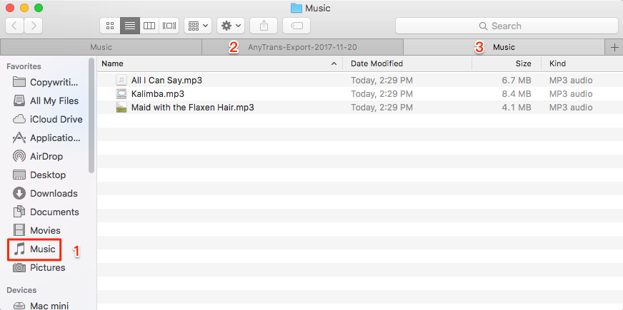 Check the transferred Ringtones on Mac – Screen Overview