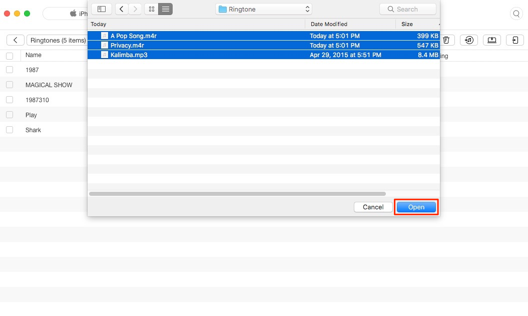 How to Transfer Ringtones from Computer to iPhone 8/X without iTunes – Step 4