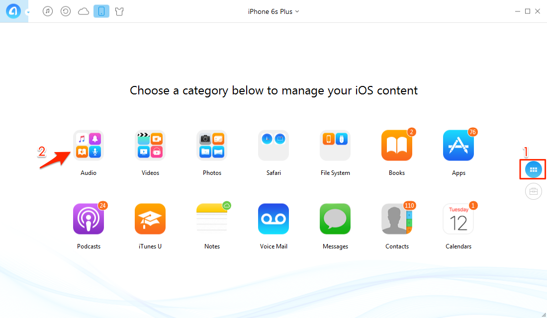 How to Transfer Songs from iPhone to Computer – Step 1