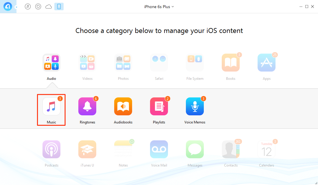 How to Transfer Songs from iPhone to Computer – Step 2