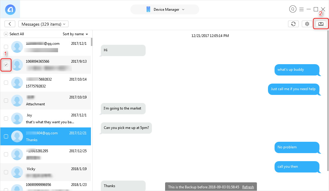 import text messages from iphone to mac