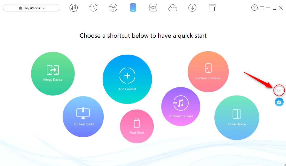 How to Transfer Videos from iPhone to Computer with AnyTrans - Step 1