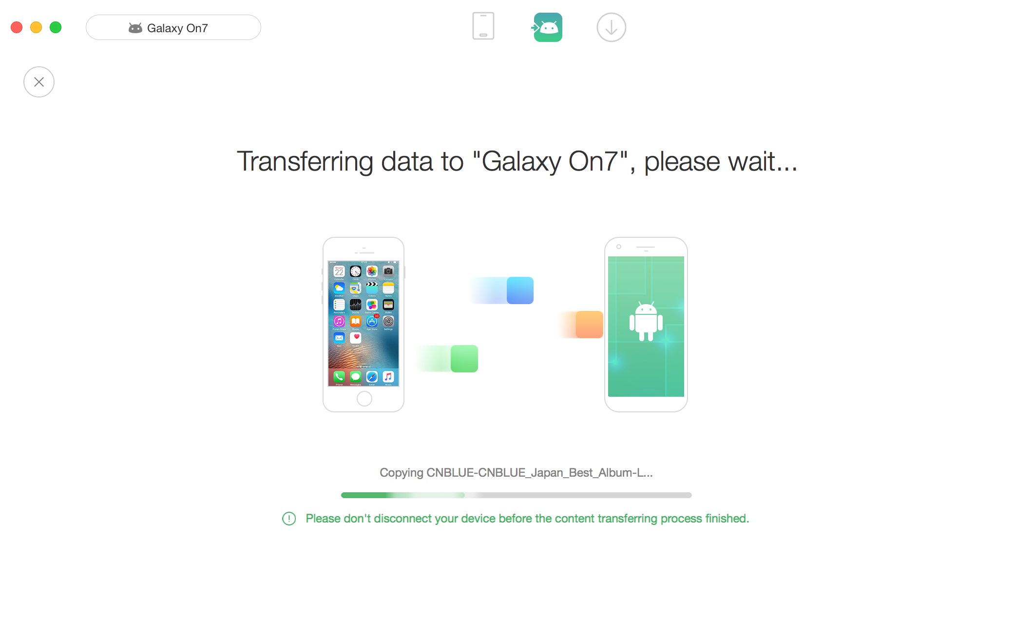 How to Transfer Videos from iPhone to Android – Step 3