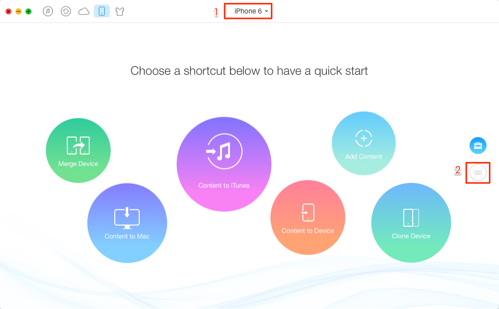 How to Transfer Videos from iPhone to iPad with AnyTrans - Step 1