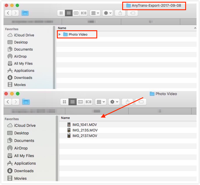 Check Transferred Videos on Computer