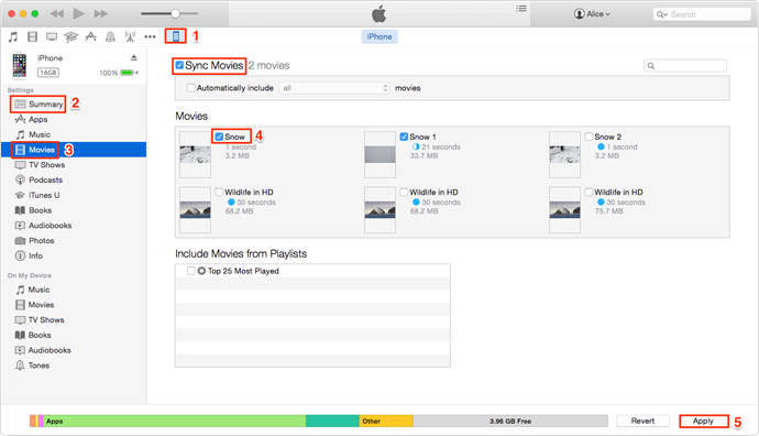 How to Transfer Videos from iTunes to iPhone