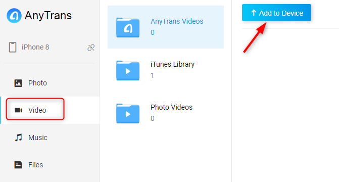 How to Transfer Videos from Laptop to iPhone Wirelessly - Step 3