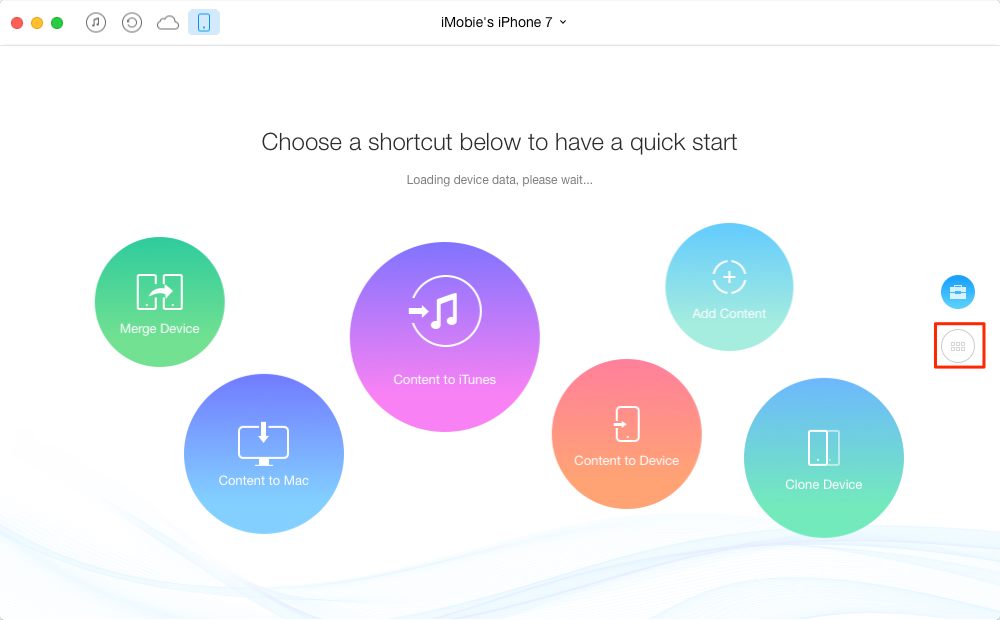 Save Voicemails from iPhone 7 to Computer with AnyTrans – Step 1