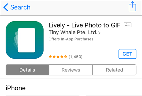 Download and install the Lively app on your iPhone