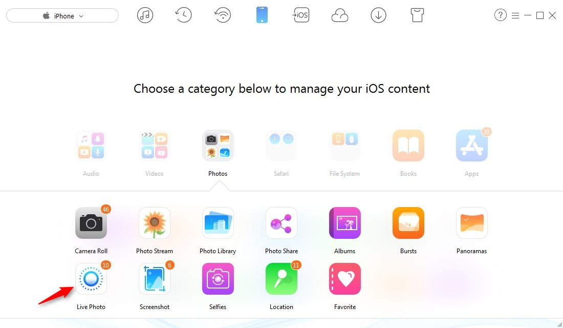 How to Turn Live Photo into Video - Step 2