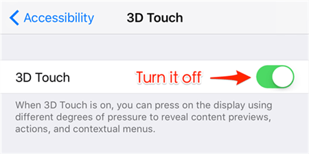 Fix iPhone Message Effects Not Working – Disable 3D Touch