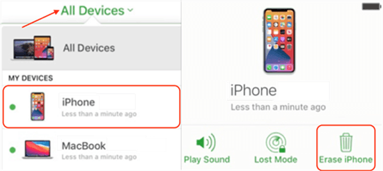 find my iphone online meaning