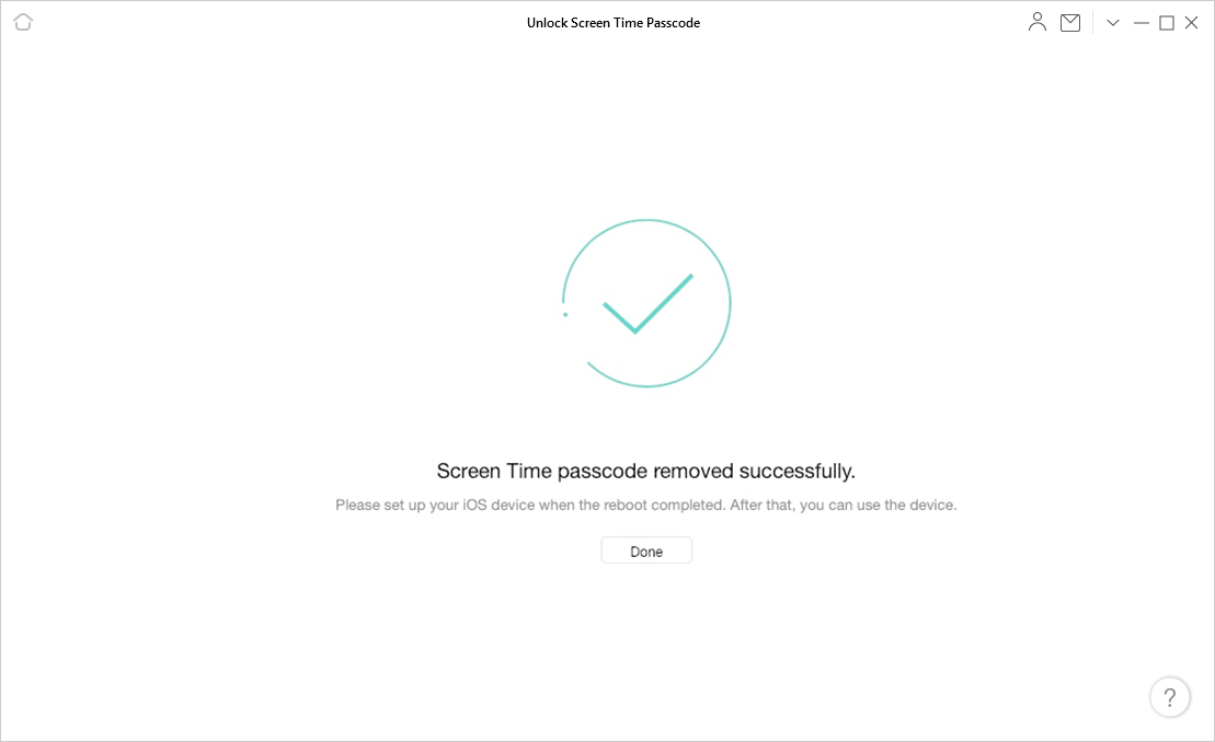 Successfully Remove Screen Time Passcode via AnyUnlock