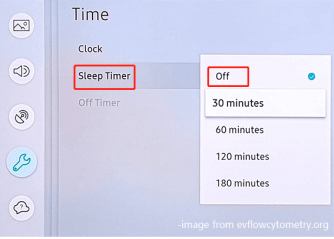 Turn off Sleep Timer Option